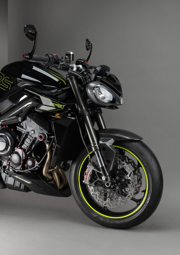 LighTech CART2410 carbon front mudguard gloss finish for Triumph Street Triple 765