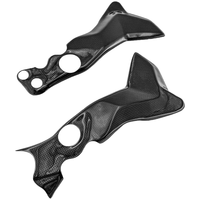 LighTech CARY0750 gloss carbon frame covers for Yamaha YZF-R7