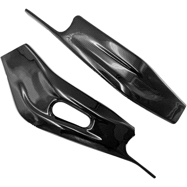 LighTech gloss carbon swingarm covers for Yamaha YZF-R7 2021-2026 CARY0760