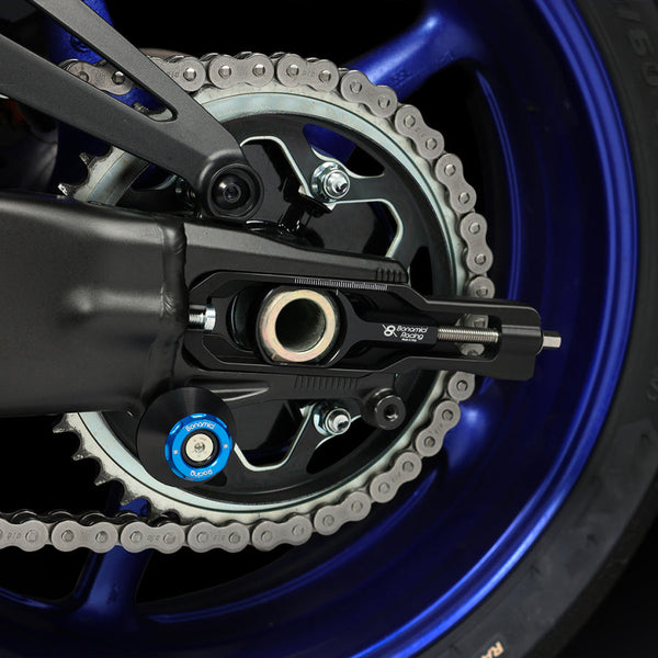 Bonamici Racing CHAD17P_BK chain tensioner with brake caliper bracket for Yamaha YZF-R9 in black anodised aluminium