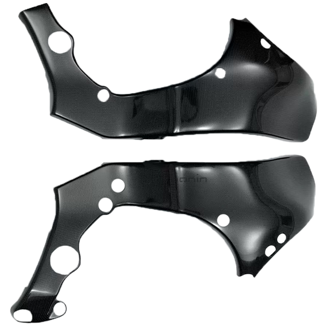 Carbonin CK18050 carbon fibre frame covers for Kawasaki ZX-10 R and ZX-10 RR 2016-2020