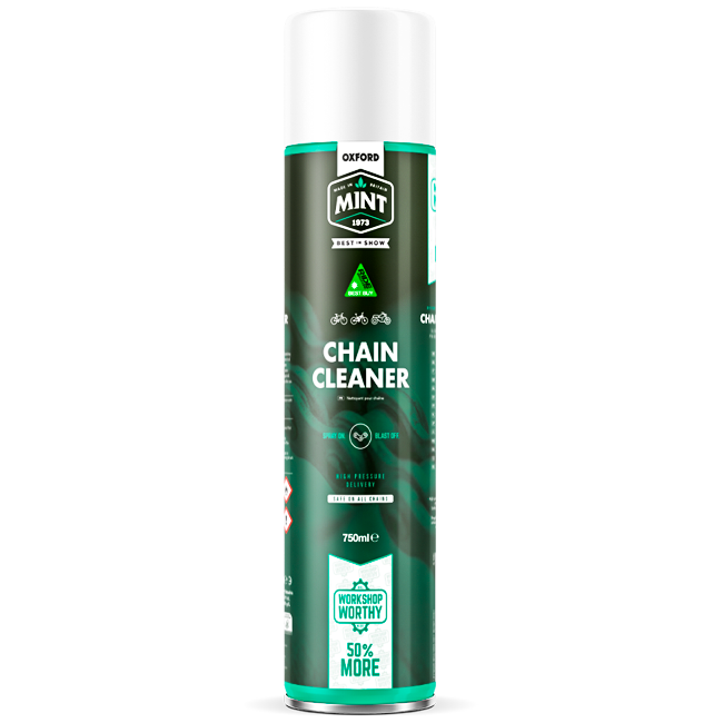 Oxford Mint Chain Cleaner 750ml spray bottle for motorcycle chains
