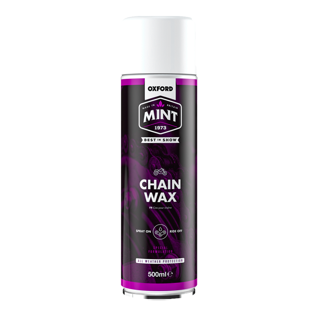 Oxford Mint Chain Wax 500ml aerosol spray can for motorcycle chains