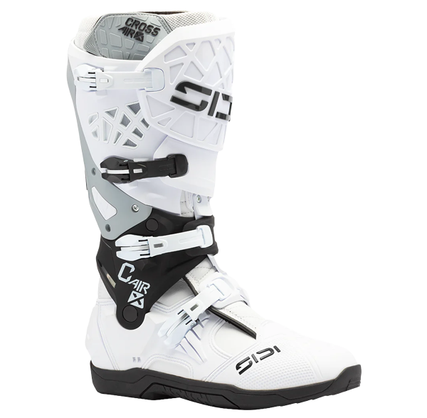 Sidi Crossair X Motorcycle Boots White/Black 104 – Motocross Boot