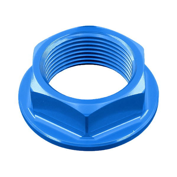 LighTech D001 front and rear axle nut for Aprilia RSV4 in anodised aluminium