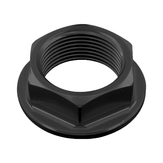 LighTech D001 front and rear axle nut for Aprilia RSV4 in anodised aluminium