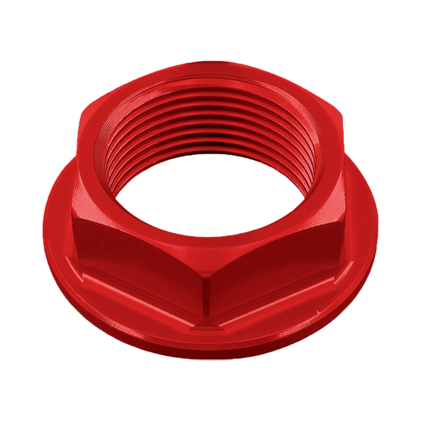 LighTech D001 front and rear axle nut for Aprilia RSV4 in anodised aluminium