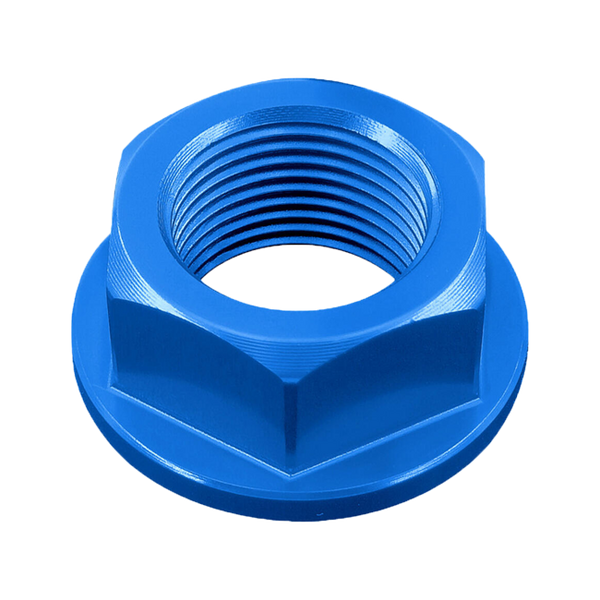 LighTech D010 swingarm axle nut for Aprilia RSV4 in anodised aluminium