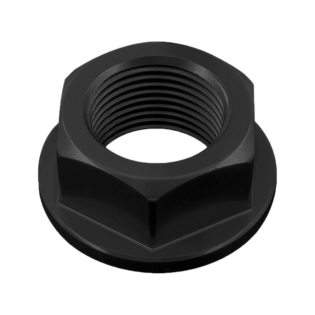 LighTech D010 swingarm axle nut for Aprilia RSV4 in anodised aluminium