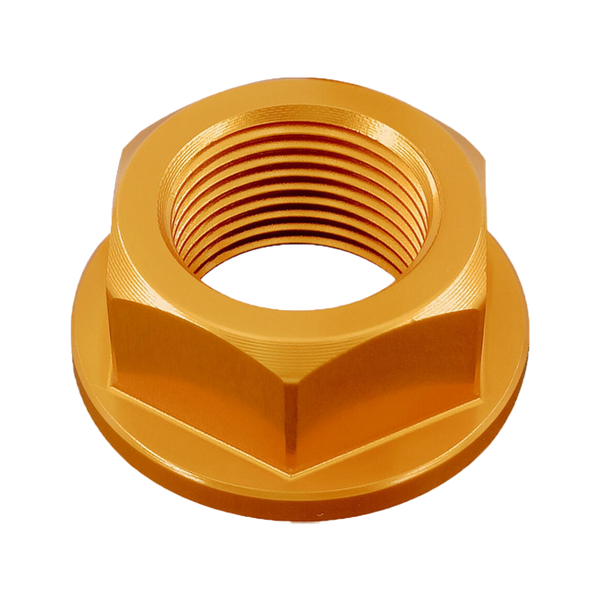 LighTech D010 swingarm axle nut for Kawasaki ZX-10 R/RR anodised aluminium