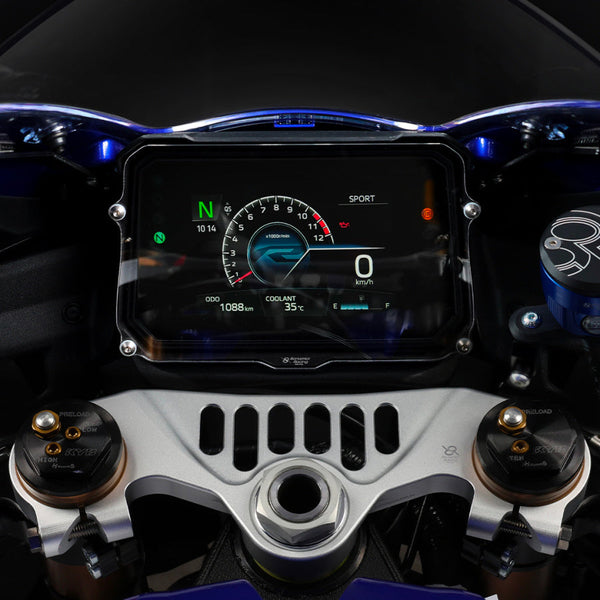 Bonamici Racing DCP26 dashboard protection screen for Yamaha YZF-R9 2025-2026