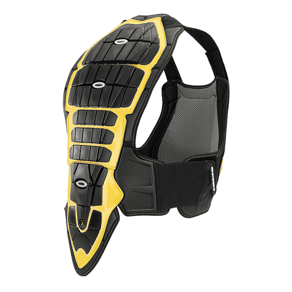 Spidi Defender chest and back protector in black and yellow, men's