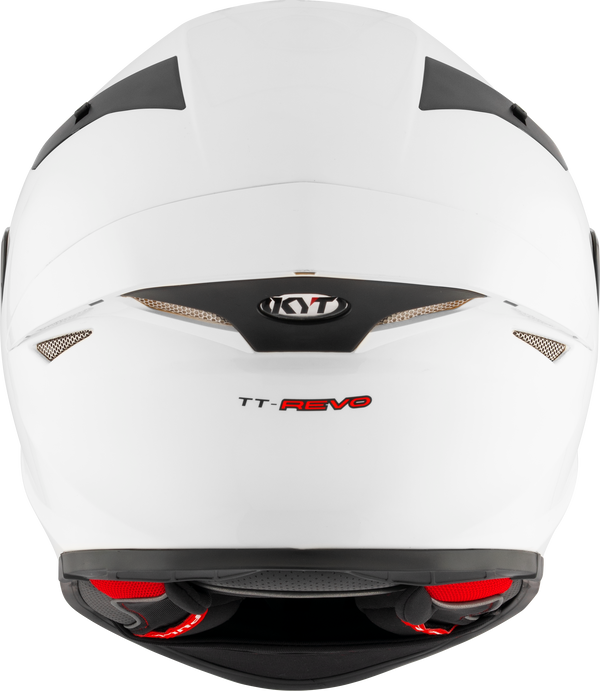 KYT TT-Revo full-face helmet in gloss white, part number Y6TR00W3