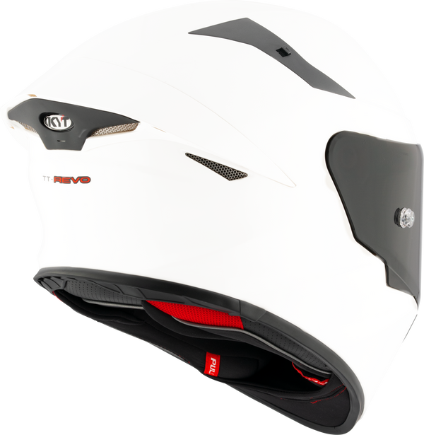 KYT TT-Revo full-face helmet in gloss white, part number Y6TR00W3