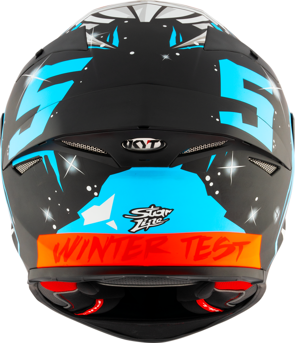 KYT TT-Revo full-face helmet in Jaume Masiá Winter Test Replica graphic