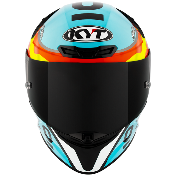 KYT TT-Revo full-face helmet in Leopard Racing Replica Spain gloss finish