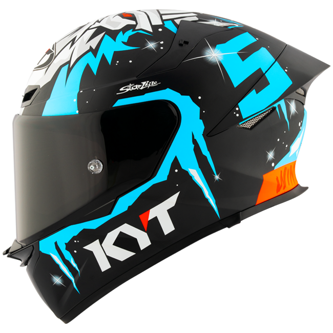 KYT TT-Revo full-face helmet in Jaume Masiá Winter Test Replica graphic