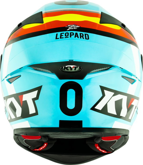 KYT TT-Revo full-face helmet in Leopard Racing Replica Spain gloss finish