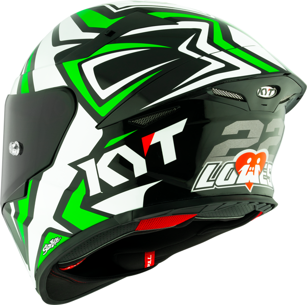 KYT TT-Revo full-face helmet in Alex Lowes Replica 2024 livery