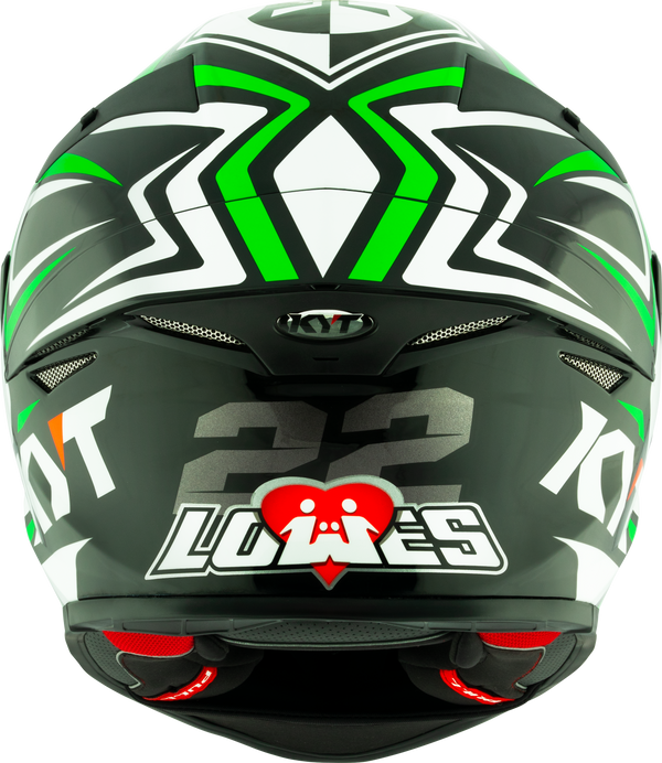 KYT TT-Revo full-face helmet in Alex Lowes Replica 2024 livery