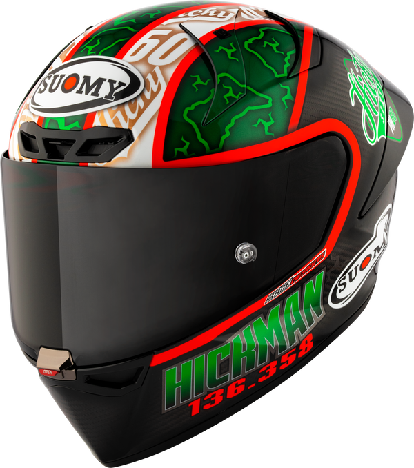 Suomy S1-XR GP Peter Hickman Replica 2024 full-face racing helmet gloss finish