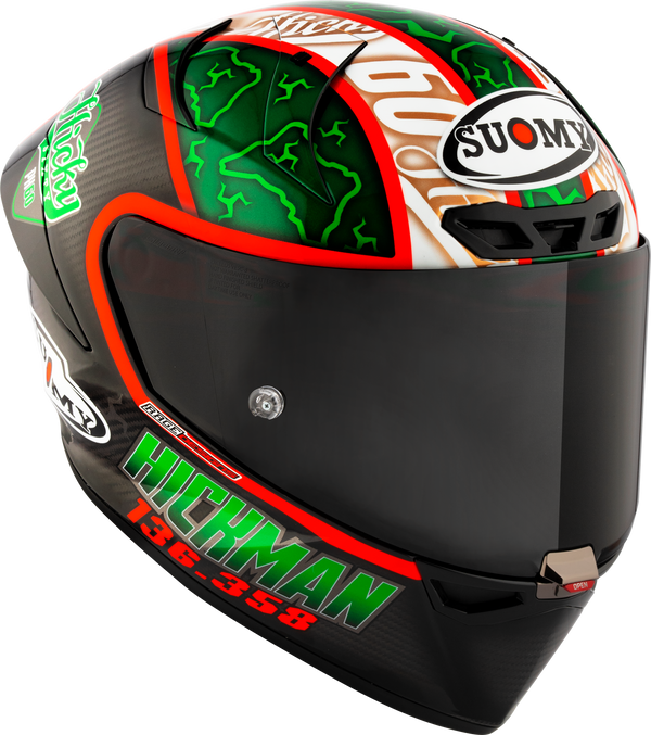 Suomy S1-XR GP Peter Hickman Replica 2024 full-face racing helmet gloss finish