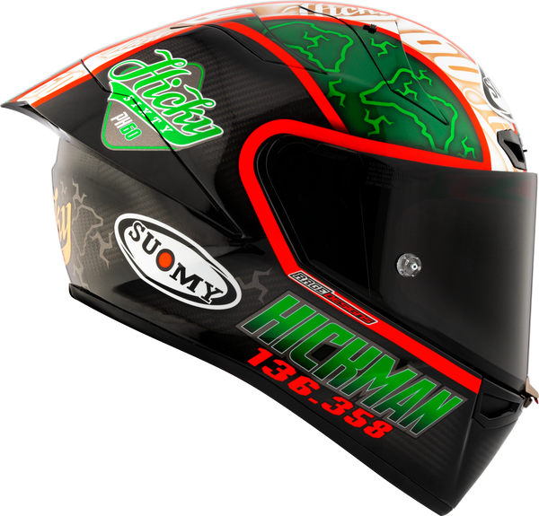 Suomy S1-XR GP Peter Hickman Replica 2024 full-face racing helmet gloss finish