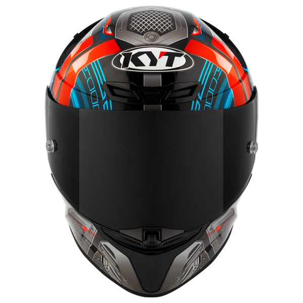 KYT TT-Revo full-face helmet in Synchrotron graphic gloss finish
