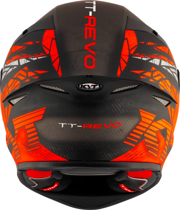 KYT TT-Revo full-face helmet in Combustion Red Matte finish, part Y6TR0038
