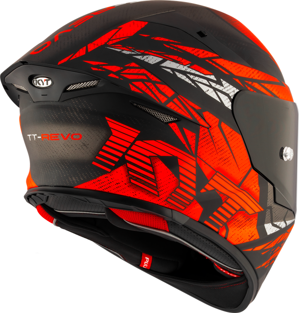 KYT TT-Revo full-face helmet in Combustion Red Matte finish, part Y6TR0038