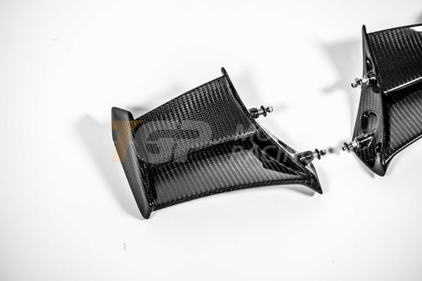 AP Carbon Line 200g carbon winglets for Ducati Panigale V4 R 2026, clear-lacquered finish, pair