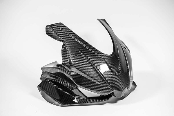 AP Carbon Line 200g twill carbon front fairing mask for Aprilia RSV4 1100 Factory 2021-2026