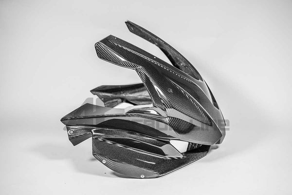 AP Carbon Line 200g twill carbon front fairing mask for Aprilia RSV4 1100 Factory 2021-2026