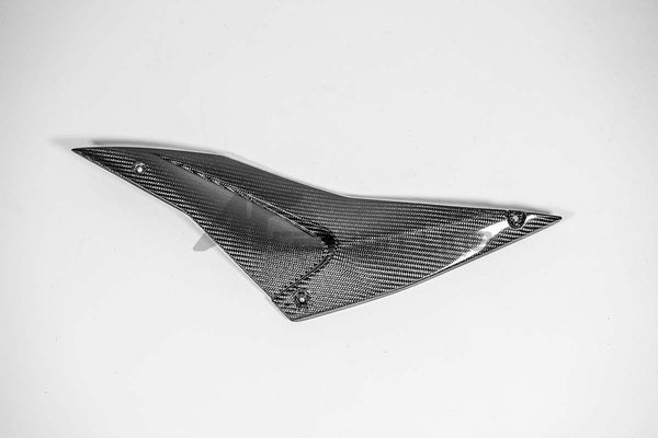 AP Carbon Line 200g twill carbon lower left tank side panel for Aprilia RSV4 RR 1100 Factory 2021–2025