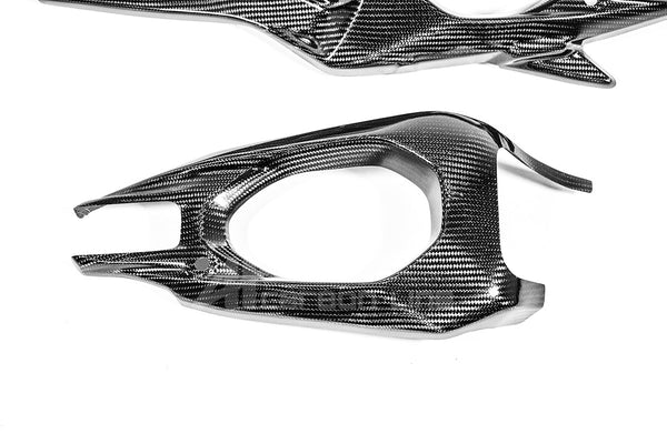 AP Carbon Line 200g twill carbon swingarm covers for Ducati Panigale V4 V4S V4R 2025-2026