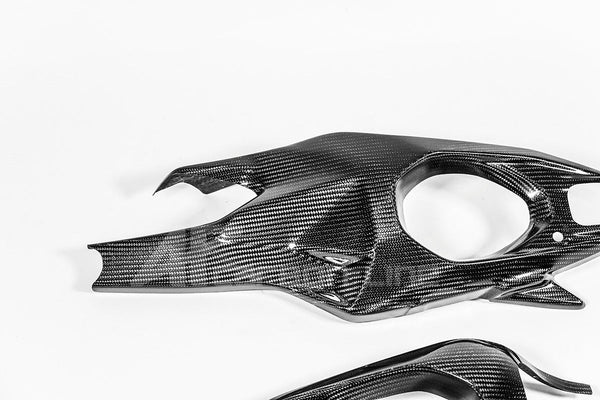 AP Carbon Line 200g twill carbon swingarm covers for Ducati Panigale V4 V4S V4R 2025-2026