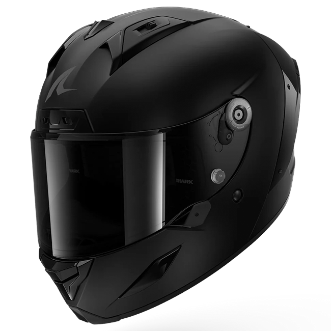 Shark Aeron full-face helmet in Dark Shadow KMA matte black carbon finish