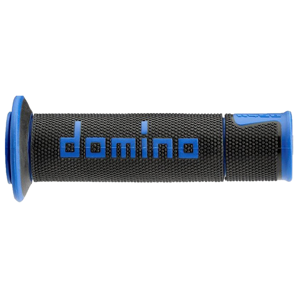 Domino A450 racing grips in black – dual-compound TPR, pair