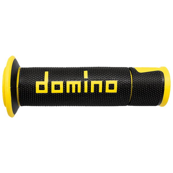 Domino A450 racing grips in black – dual-compound TPR, pair