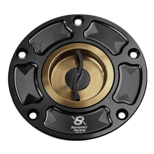 Bonamici Racing FC030 quick-release fuel cap for Aprilia RSV4 and RSV4 1100