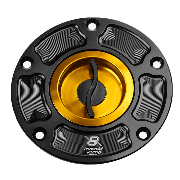 Bonamici Racing FC030 quick-release fuel cap for Aprilia RSV4 and RSV4 1100