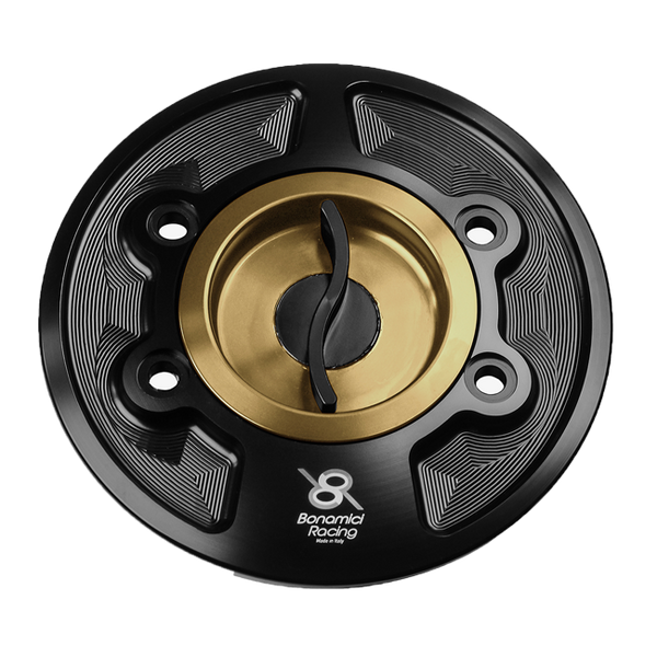 Bonamici Racing FC040 quick-release fuel cap for BMW S1000RR K46 K67 anodised finish