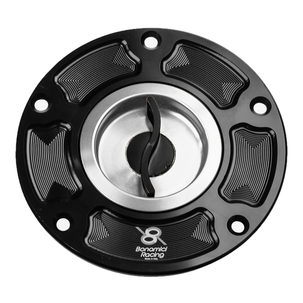 Bonamici Racing FC50 quick-release fuel cap for Ducati Panigale 899 anodised finish