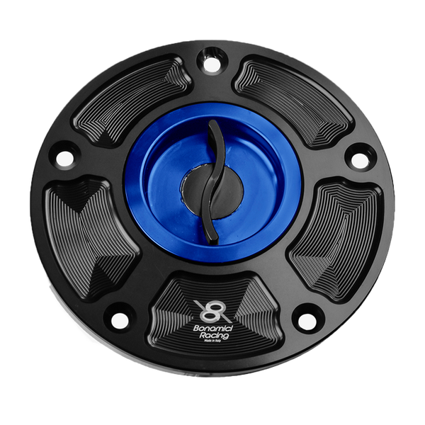 Bonamici Racing quick-release fuel cap FC070 for Kawasaki ZX-6R 636 RR anodised finish