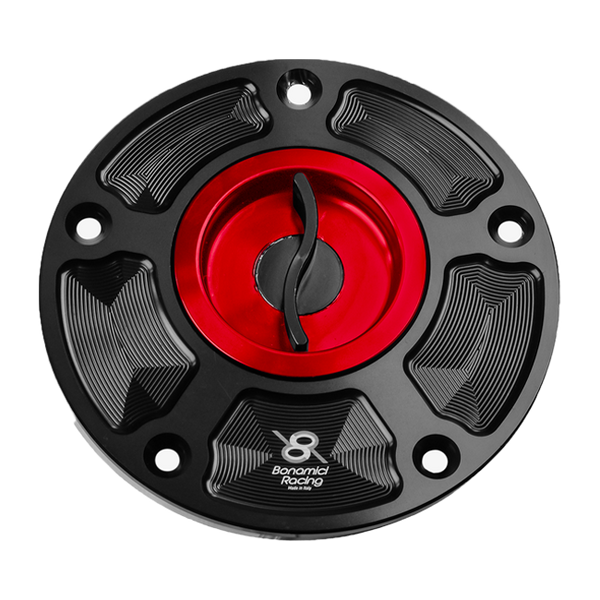 Bonamici Racing quick-release fuel cap FC070 for Kawasaki ZX-6R 636 RR anodised finish