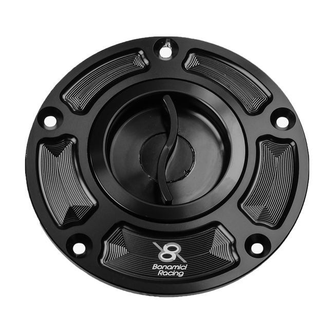 Bonamici Racing quick-release fuel cap FC120 for Honda CBR 1000 RR SC77 in anodised finish