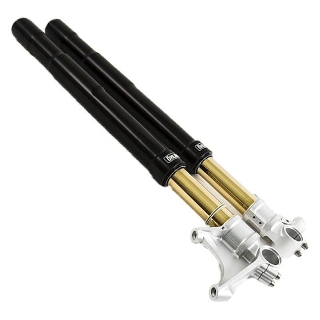 Öhlins FGRT 212 upside-down fork with black outer tubes for BMW S1000RR