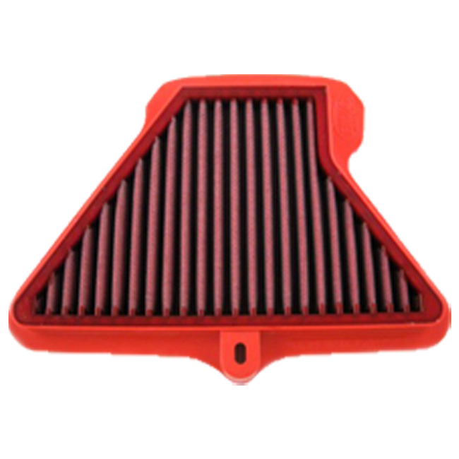 BMC Racing air filter FM599/04RACE for Kawasaki ZX-10 R 2011–2015 with yellow racing stripe