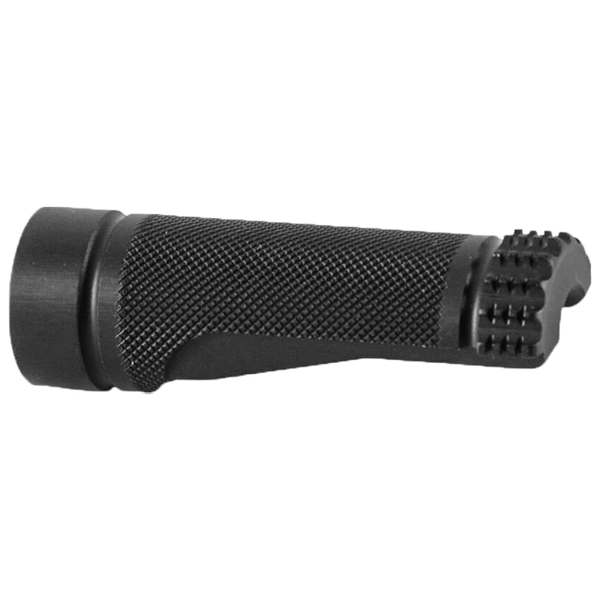 LighTech FTR1098 replacement fixed footpeg 75 mm in anodised silver and black aluminium
