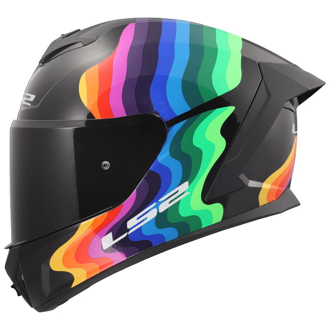 LS2 FF820 Rapid III Helmet – Flow Black Multi